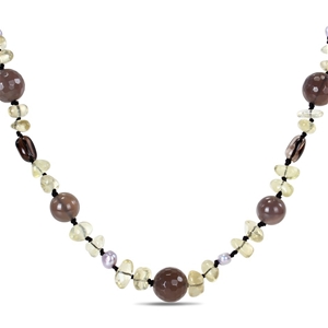 Freshwater Grey Pearl Agate Beads and Le