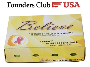 12PK Ladies Pearlescent Yellow Golf Ball