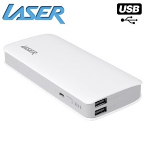 Laser 11,000mAh Dual Port USB Power Bank