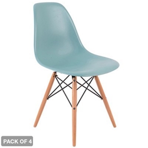 4 x Eames DSW Replica Chairs - Surfin Bl