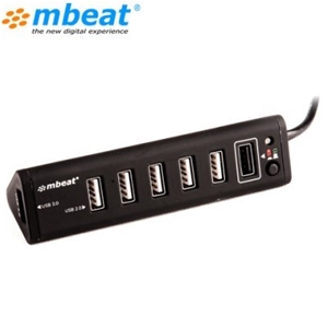 mbeat 7 Port USB Hub - USB 2.0, 3.0 & 2.