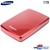 1TB Samsung S3 Portable External Hard Drive - Red