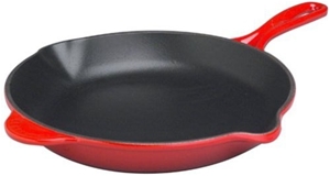 Le Creuset Skillet 26cm Cherry Red with 