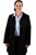 T8 Corporate Ladies Longline 5 Button Trench Coat (Black) - RRP $229