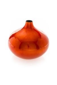 Orange Squat Vase