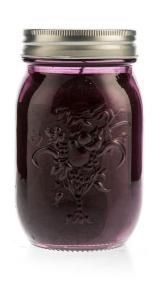 Purple Coloured Mason Jar Candle - Paraf