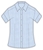 T8 Corporate Ladies Short Sleeve Shirt (Ice Blue) - RRP $79