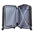 Swiss Case 4 Wheel Hard 2Pc Suitcase Set Black