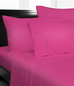 Single Bed Hot Pink Microfibre Sheet Set