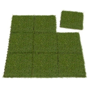 Pack of 9 Artificial Grass Tiles