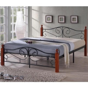 Bella Queen Bed Frame with Rubberwood Po