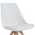 Set of 2 White Bronx Chairs with Square Wood Legs